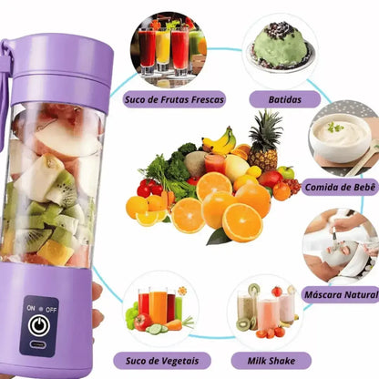 Mini Liquidificador Portátil USB Recarregável