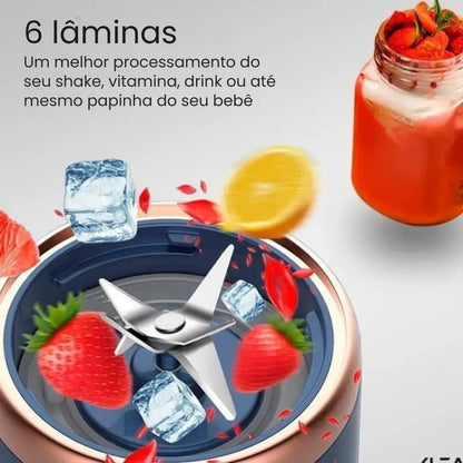 Mini Liquidificador Portátil com Copo Extra