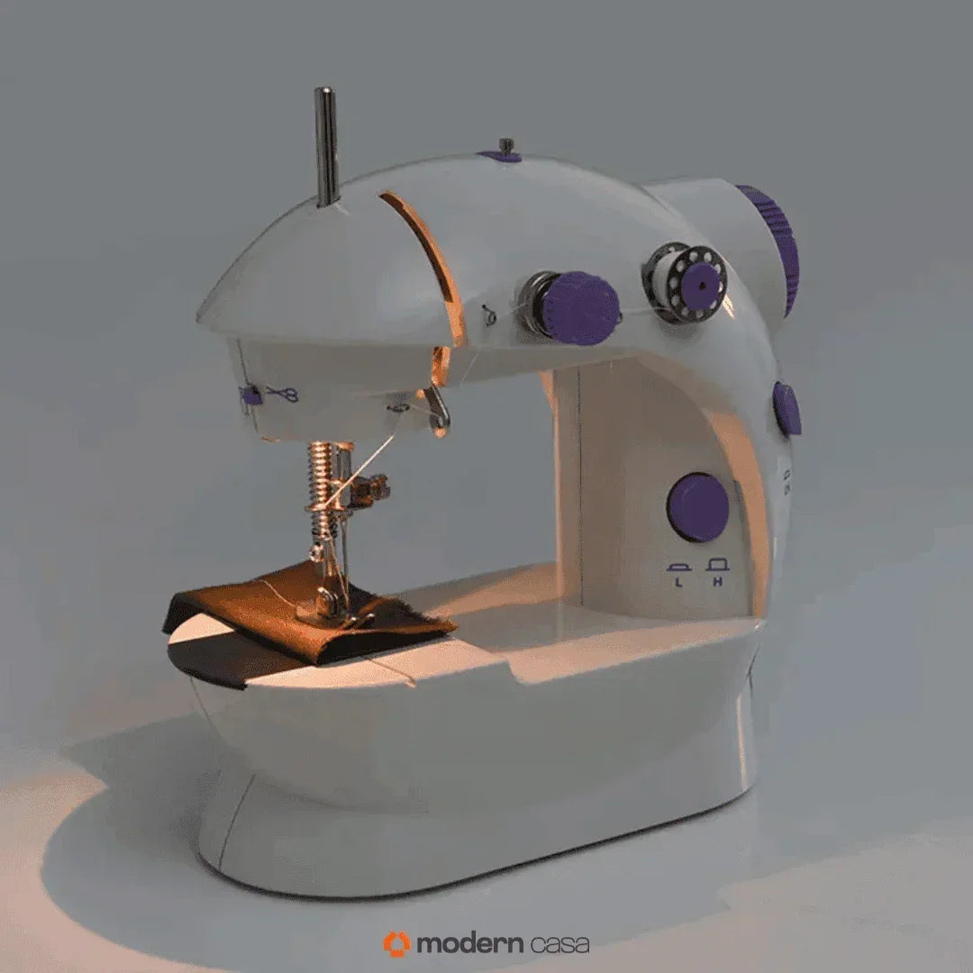 Mini Máquina Costura Portátil Elétrica