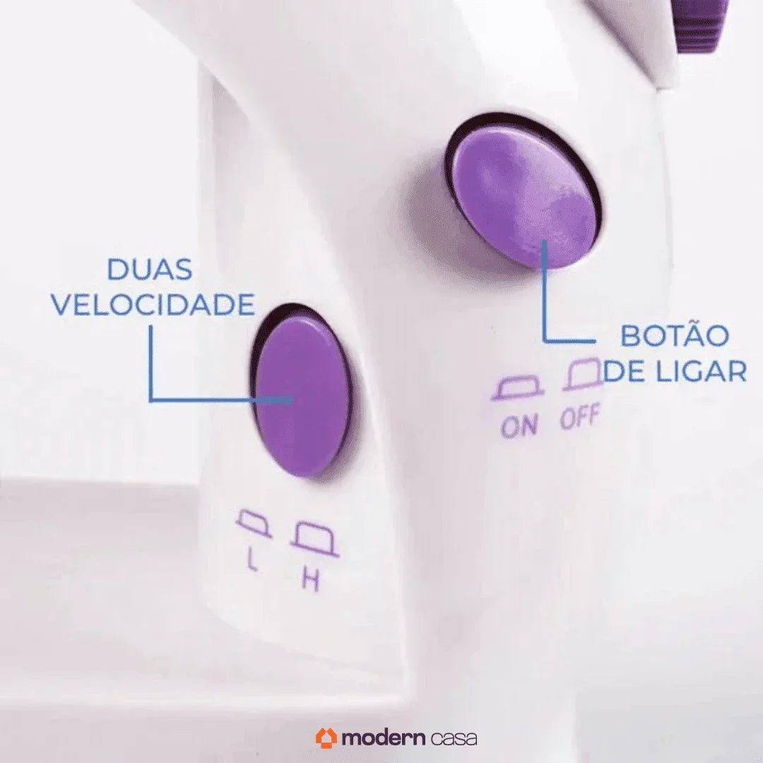 Mini Máquina Costura Portátil Elétrica