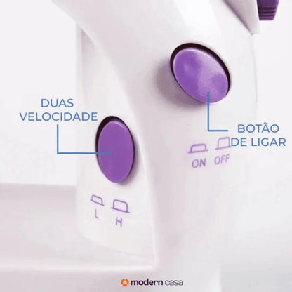 Mini Máquina Costura Portátil Elétrica