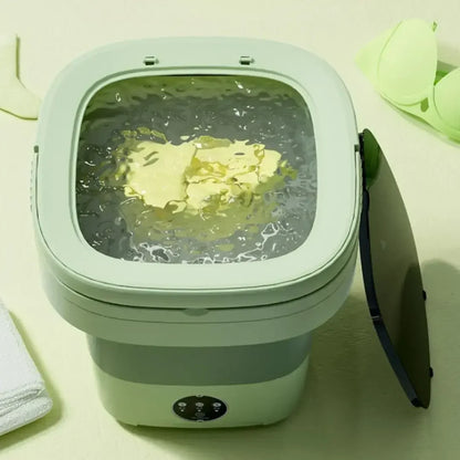 Mini Máquina de Lavar Roupa Dobrável TurboClean 9 Litros