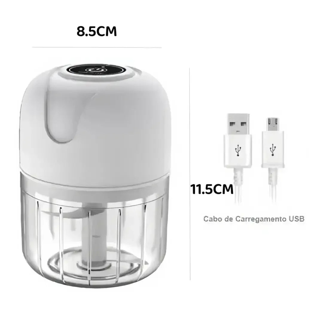 Mini Processador Alimentos Automático Sem Fio