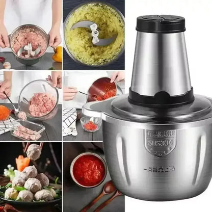 Moedor e Triturador Multifuncional em Aço Inox PowerChef 300