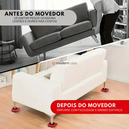 Movedor e Levantador de Móveis – Kit Profissional 150kg (5 Peças)