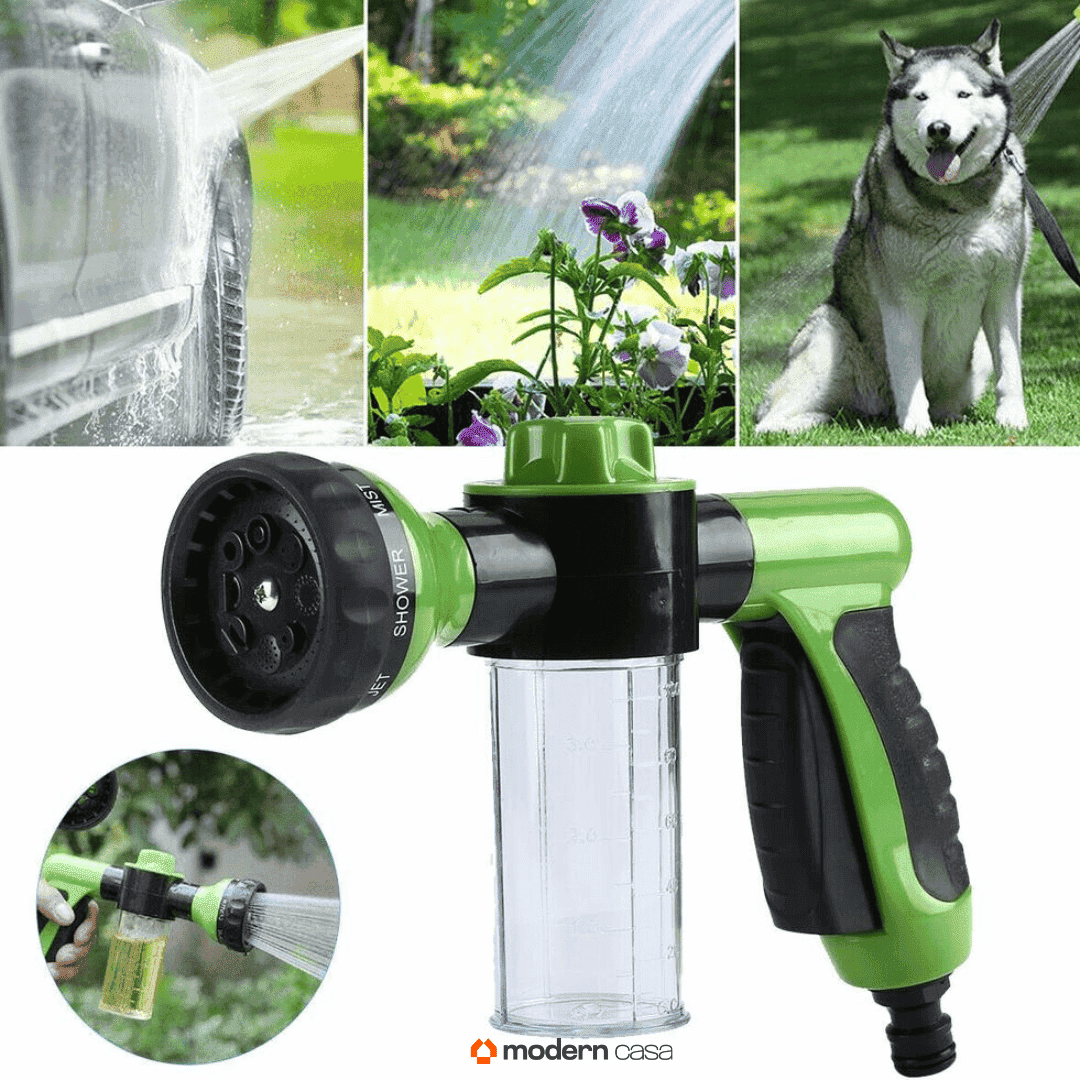 Pistola de Alta Pressão com Espuma 8 em 1