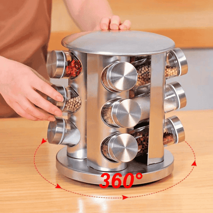 Porta Temperos e Condimentos Giratório 12 Peças