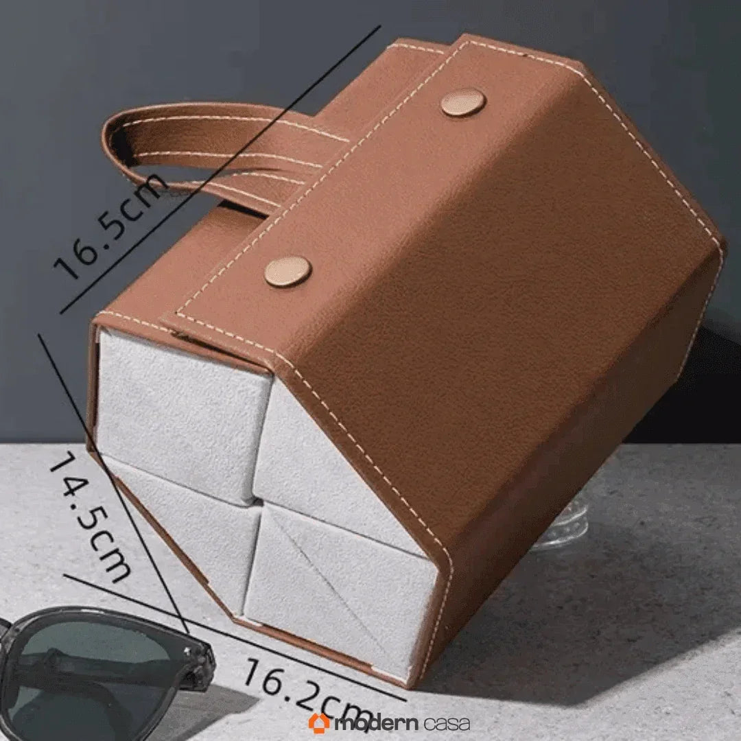 Porta Óculos Organizador Dobrável com Divisórias