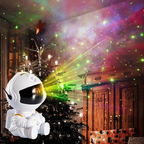 Luminária Astronauta Projetor de Galáxia Led