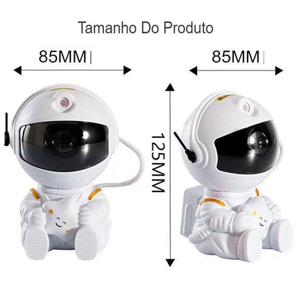 Luminária Astronauta Projetor de Galáxia Led