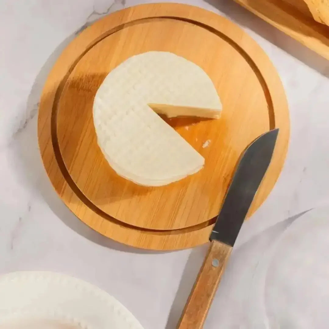 Queijeira de Bambu Com Tampa