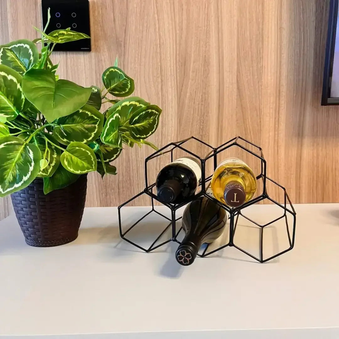 Suporte Adega de Vinho Aramado para 5 garrafas