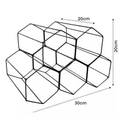 Suporte Adega de Vinho Aramado para 5 garrafas