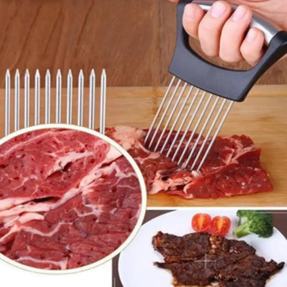 Suporte De Corte De Cebola Em Aço Inoxidável