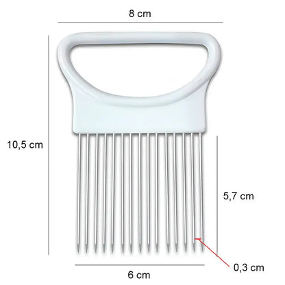 Suporte De Corte De Cebola Em Aço Inoxidável