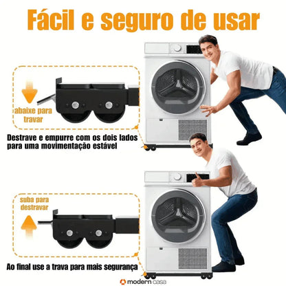 Suporte Para Pesos Com Rodinhas Ajustáveis