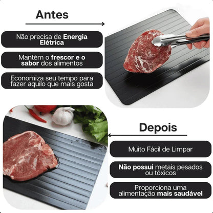 Tábua Para Descongelar Carnes e Alimentos Inteligente