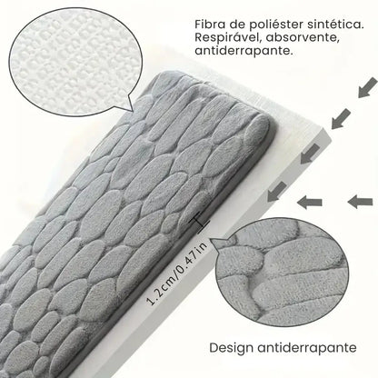 Tapete Antiderrapante Para Banheiro Alta Absorção