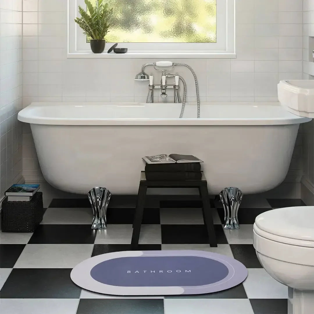 Tapete Mágico Absorvente Antiderrapante para Banheiro