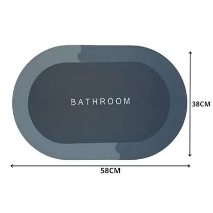 Tapete Mágico Absorvente Antiderrapante para Banheiro