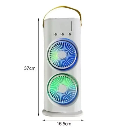 Umidificador Climatizador Portátil com Led 3 em 1