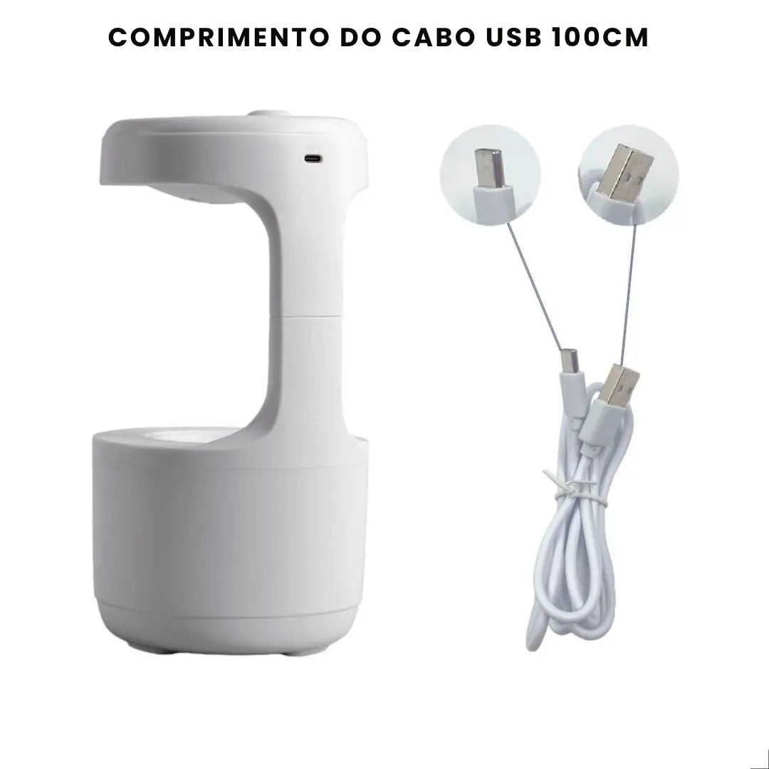 Umidificador e Difusor Gotas Anti Gravidade