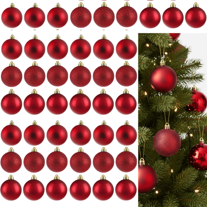 Kit 45 Bolas de Natal