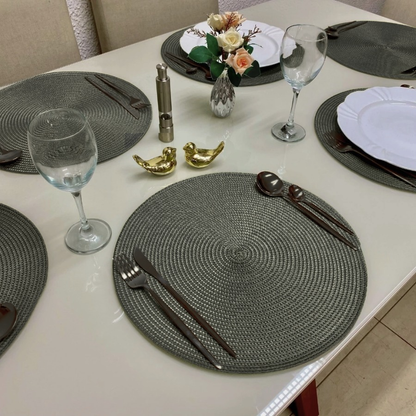 Jogo Americano Souplast Redondo Jantar Mesa Posta